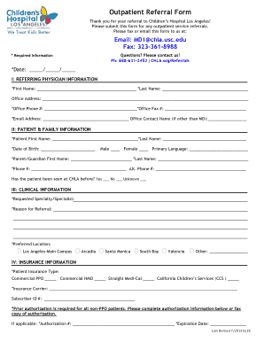  Chla Referral Form 2013