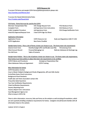 Cta Hawaii  Form