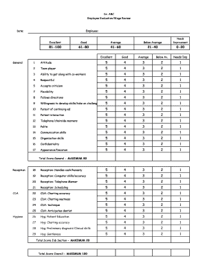 Performance Review Form 1