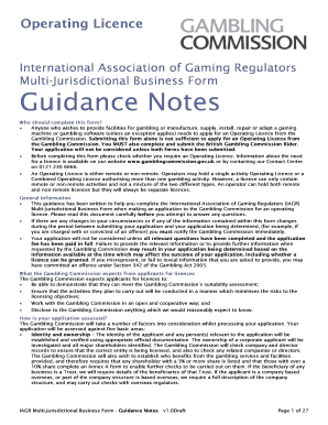 Annex a Multi Jurisdictional Business Form Gambling Commission