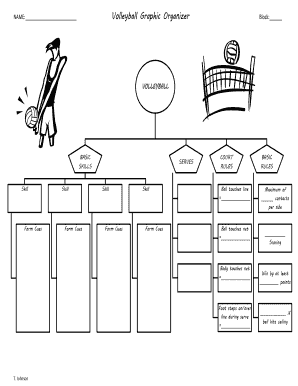 Graphic Organizer About Volleyball  Form