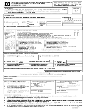 Application Form Filled