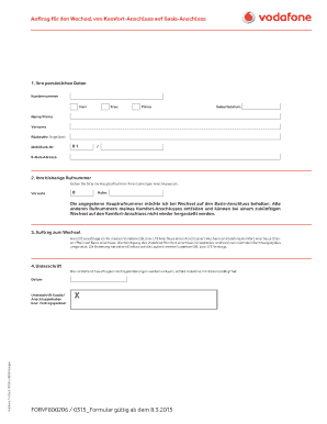 Vodafone Info Dok  Form