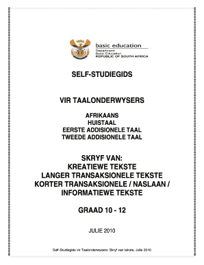 Self Studiegids Vir Taal Onderwysers  Form