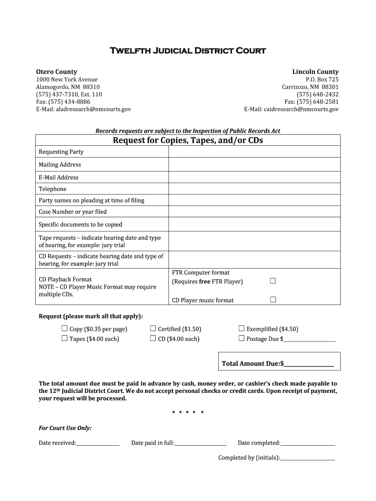 Get and Sign Nmcourts  Form