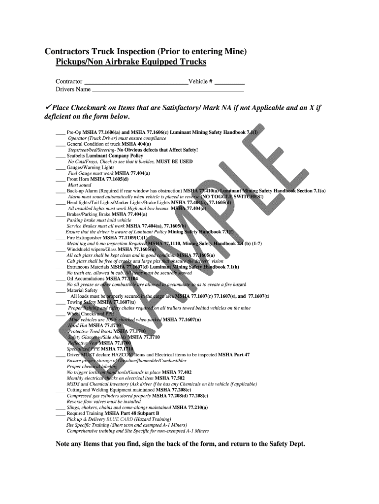 Inspection Word Mining Form