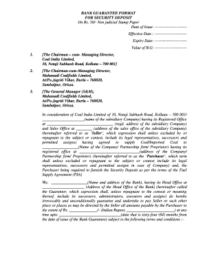 Financial Guarantee Bond Sample  Form