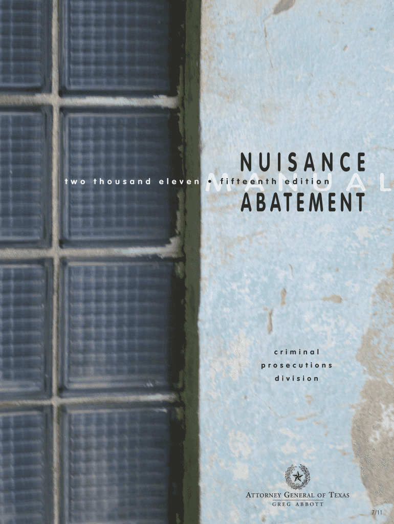  Texas Nuisance Abatement 2011-2024