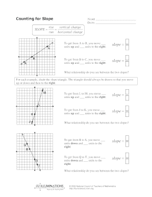 Counting for Slope Answer Key  Form