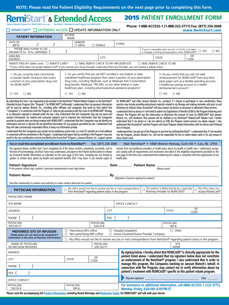  Remistart Form 2015