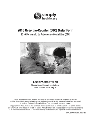 Simply Healthcare Otc  Form