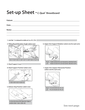 C Qual Setup Sheet CIVCO Medical Solutions  Form