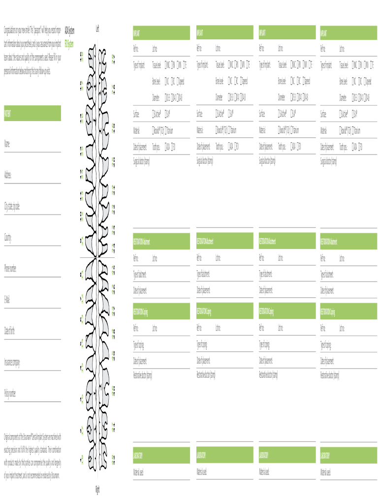  Straumann Implant Passport 2015-2024