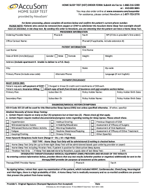 Novasom Order Form