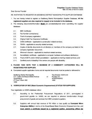 Midvaal Database Forms