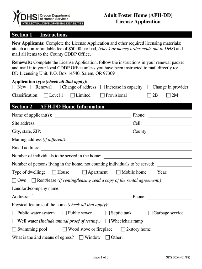  Sds 0654 Form 2018-2024