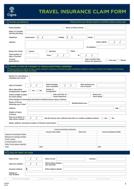 New Zealand Insurance Claim  Form