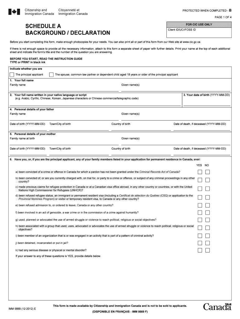 Imm 5669  Form