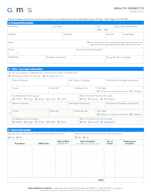 Gms Claim Form Printable