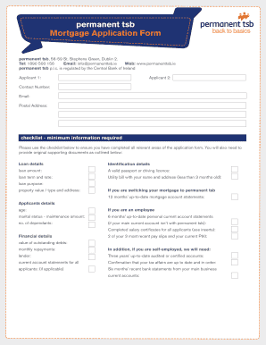  Tsb Mortgage Application Form 2015