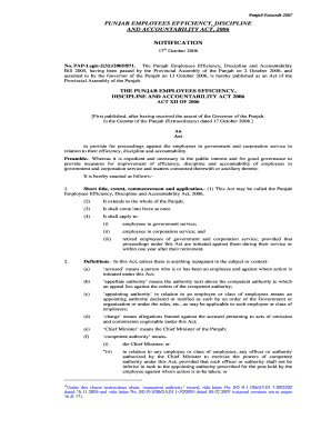 Efficiency Discipline Accountability Act  Form