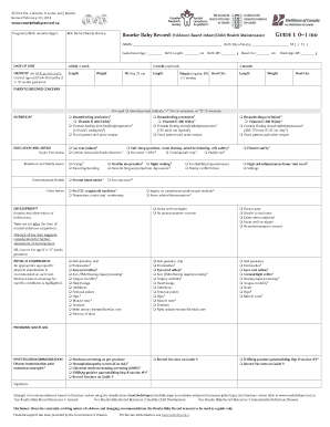 Rourke Baby Record  Form