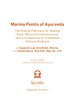 Marma Points of Ayurveda PDF Download  Form