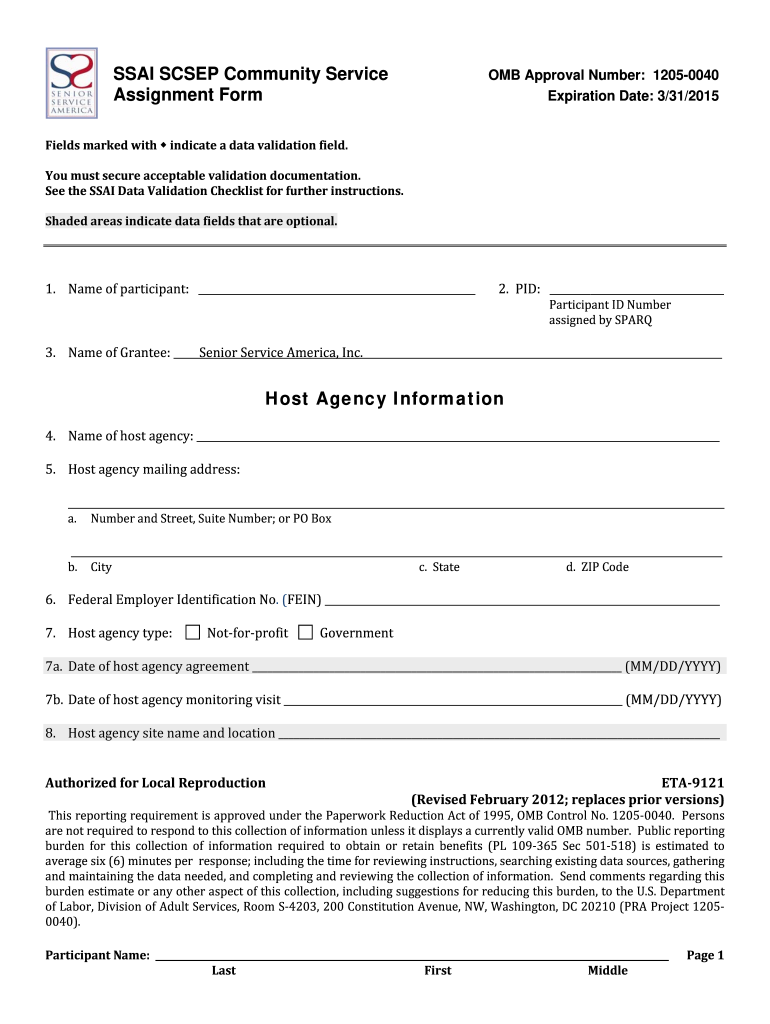 Get and Sign Ser Scsep Forms 2012-2022