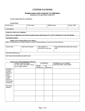 Un Employee Certificate Format