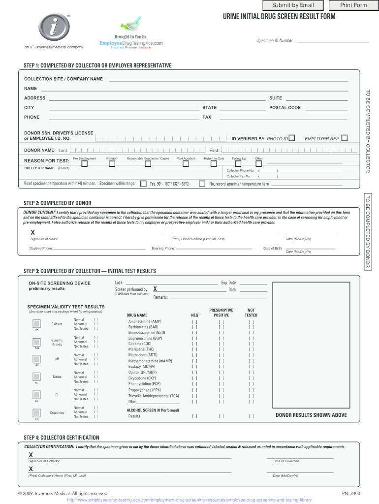 Photocopy Template for ICup Employee Drug Testing Kits the Photocopy Template for ICup Drug Testing Kits Found at WwwEmployeeDru  Form