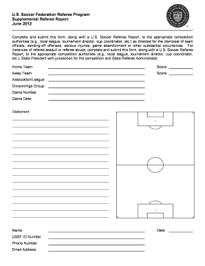  Ussf Supplemental Report 2012