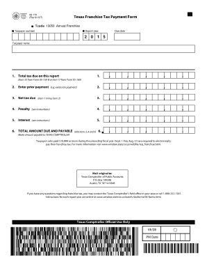 05 170 Annual Texas Franchise Tax Payment 05 170 Annual Texas Franchise Tax Payment  Form