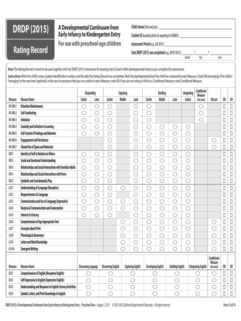 Drdp  Form