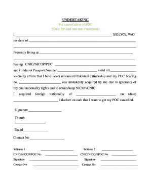 Poc Cancellation  Form