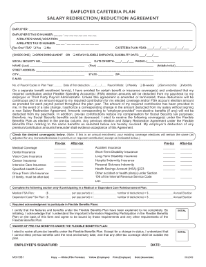 Salary Redirection Agreement  Form