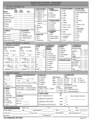 Resuscitation Record  Form