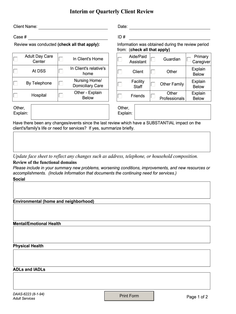 Daas 6223  Form