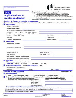 Ec10 Form Online