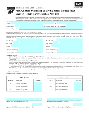 Sw03pass PDF 537 KB Florida High School Athletic Association  Form