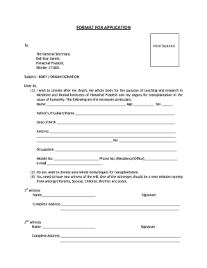 Kidney Donation Form PDF