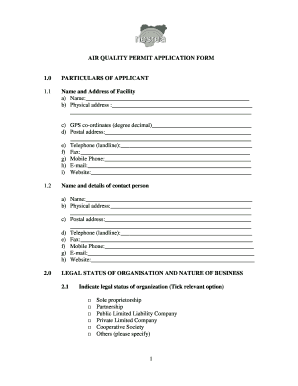 Nesrea Permit  Form