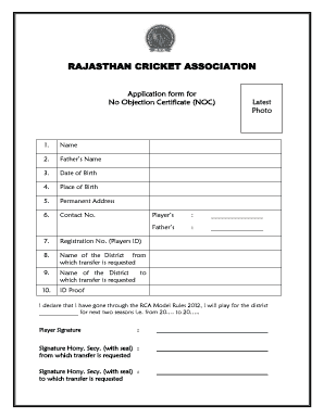 Noc Form