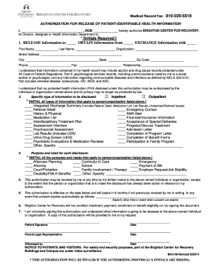 Release of Medical Records Authorization Form St John Providence Stjohnprovidence