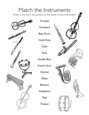 Simple Instruments to Draw and Names  Form