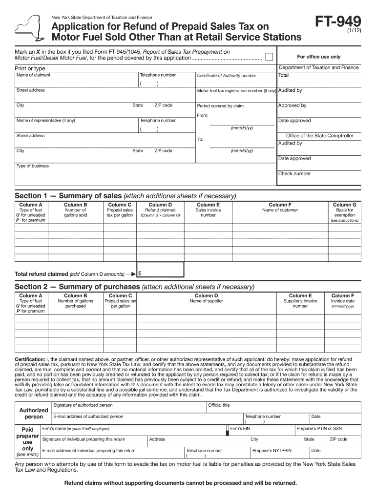 Ft 949  Form