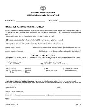 Tn Wic Form