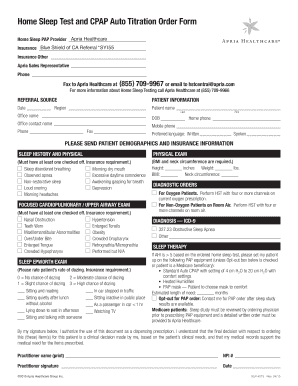 Cpap Order Form PDF