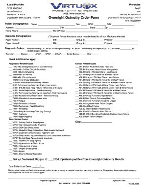 Virtuox Overnight Oximetry Order Form