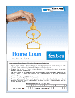 Sbi Home Loan Form
