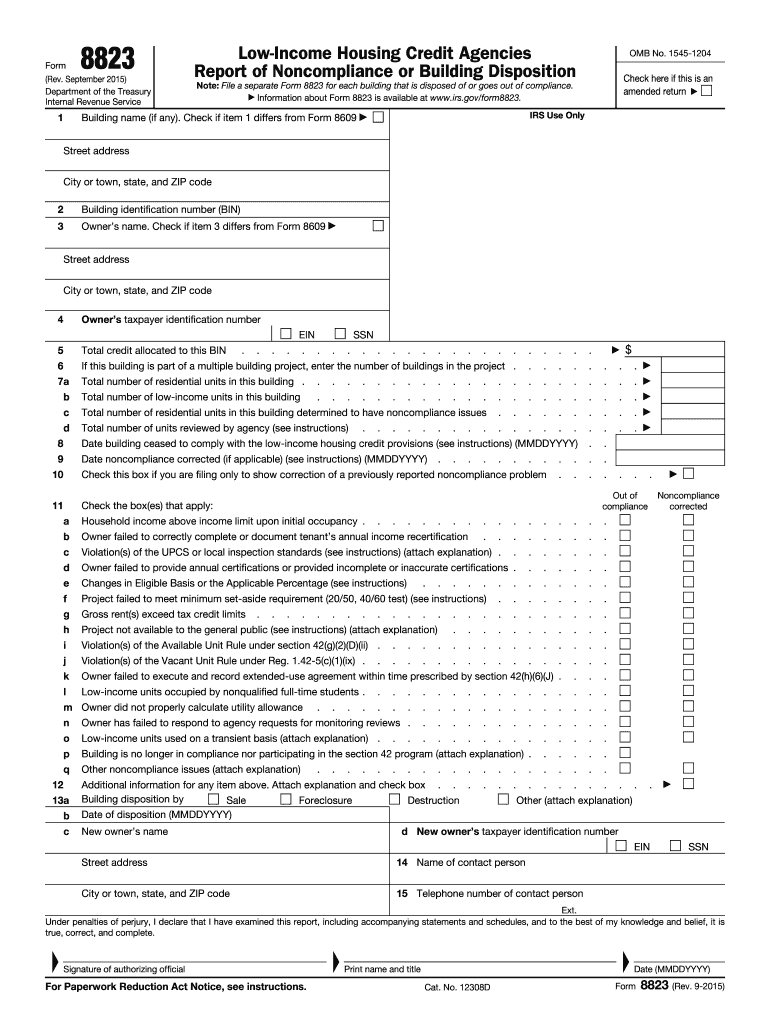  Copy of an 8823 Form 2015